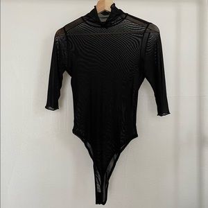 TANKAIR black mesh bodysuit
